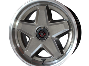 Speedart 18" ATS-Stil 3-teiliges Rad und Abdeckung hinten 11x18" Grau. Porsche 964 / 993 / 996 / 997.1